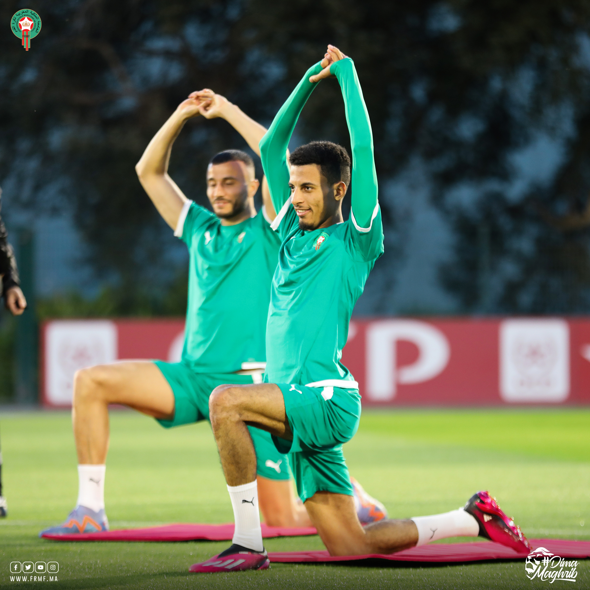 المنتخب المغربي يجري أول حصة تدريبية