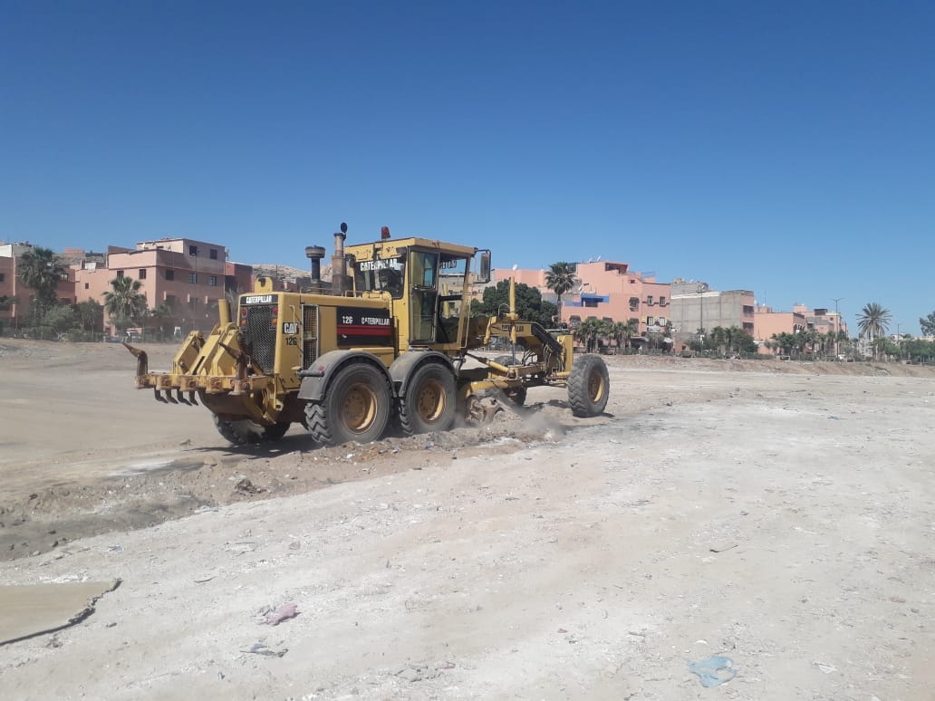 جماعة مراكش تشرع في أشغال تهيئة الفضاءات المخصصة لاداء صلاة عيد الفطر المبارك