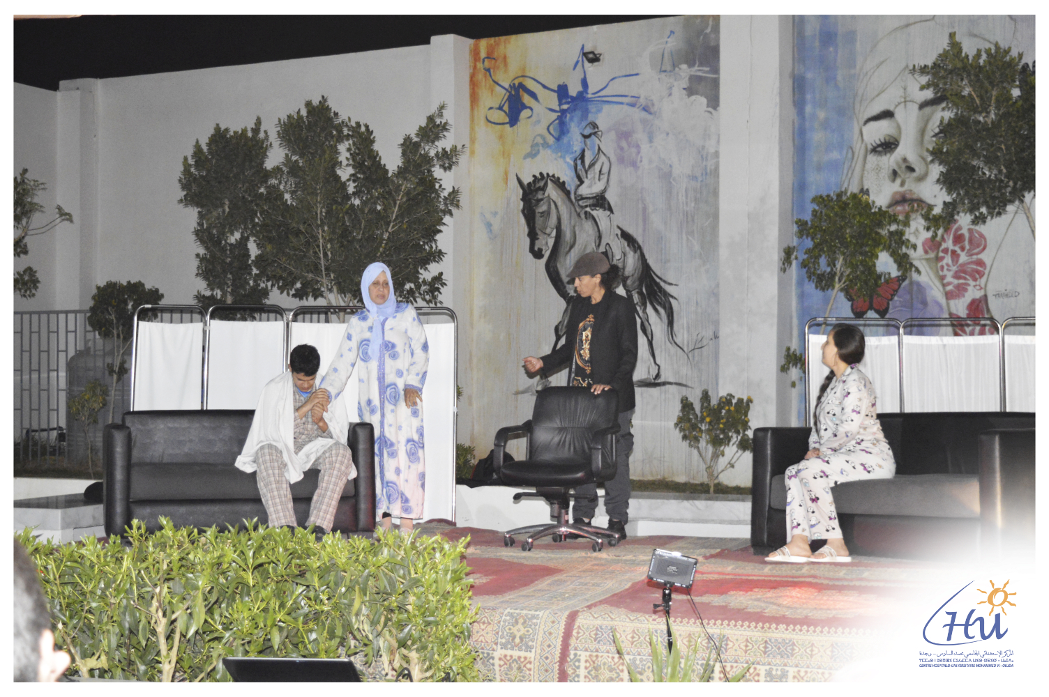 وجدة: افتتاح الفضاء الأخضر الترفيهي بمستشفى محمد السادس للصحة النفسية والأمراض العقلية وعرض مسرحية “آدم”