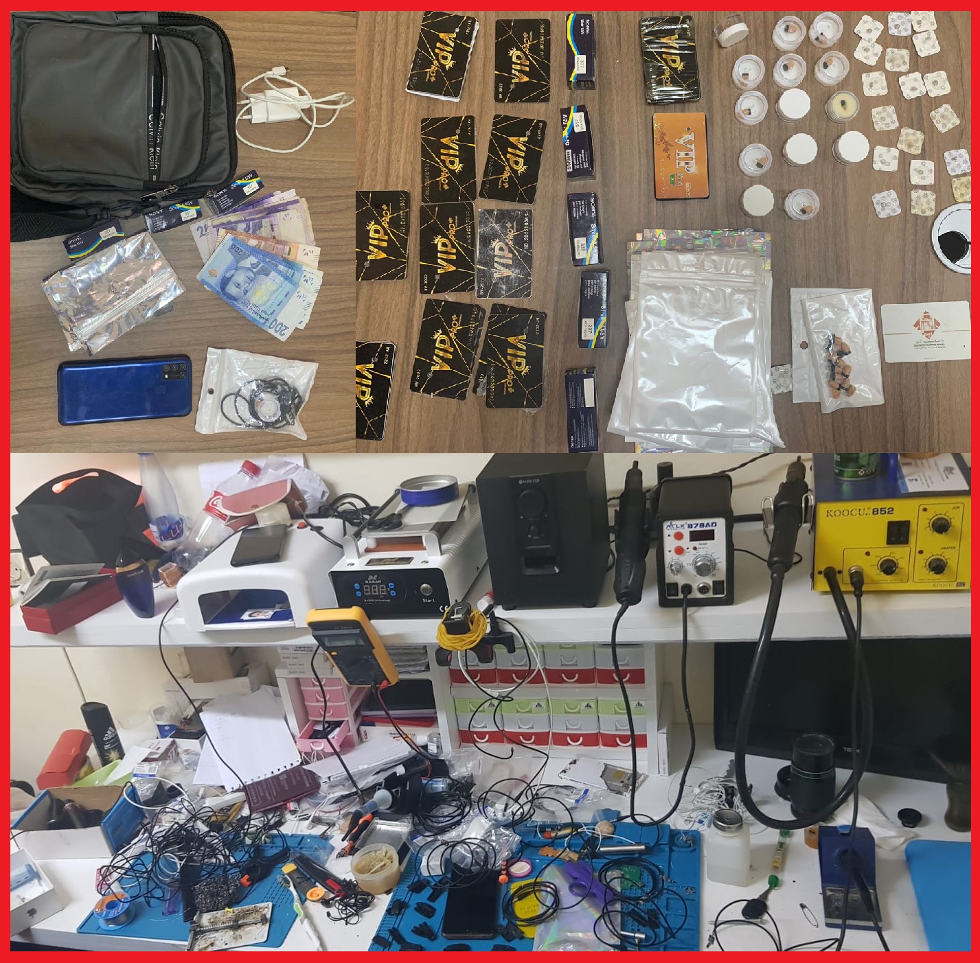 أمن وجدة يُوقِفُ أربع طلبة يُرَوّجُونَ أجهزة إلكترونية للغش في الامتحانات المدرسية