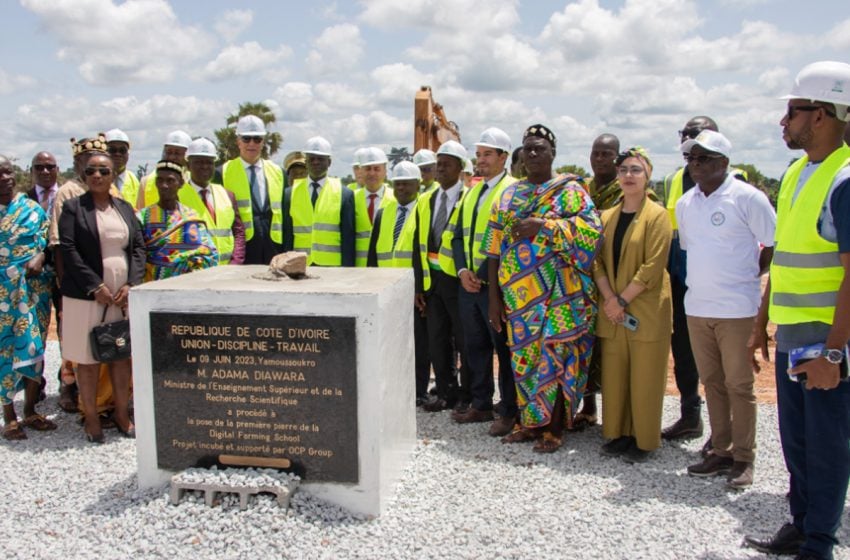 وضع الحجر الأساس لمدرسة الزراعة الرقمية “digital farming school بياموسوكرو بكوت ديفوار
