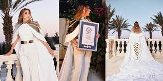 اللبنانية نجوى كرم تدخل موسوعة غينيس للأرقام القياسية بأطول رداء في العالم