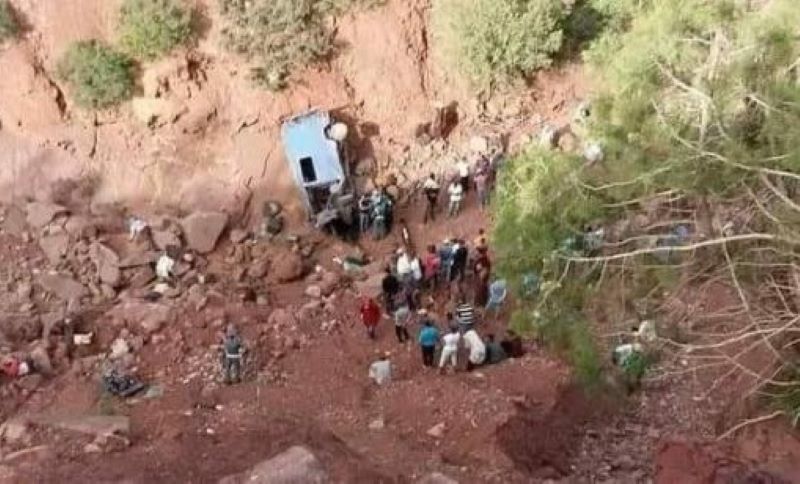 مصرع 24 شخصا في حادثة سير على مستوى دوار أخشان جماعة سيدي بولخلف