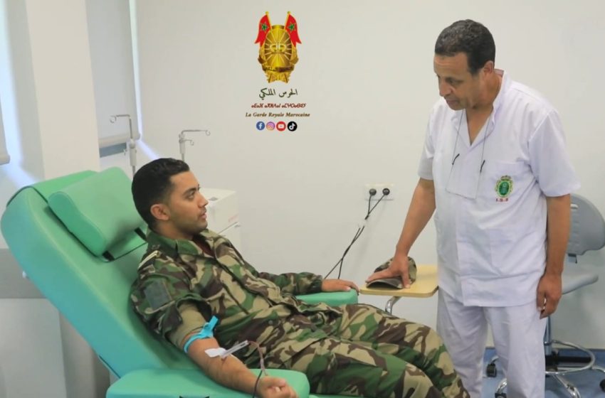 القوات المسلحة الملكية انخرطت في حملة التبرع بالدم