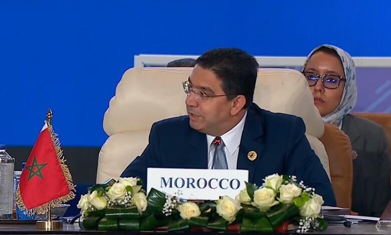 بوريطة: المملكة المغربية متشبثة بخيار السلام وأهمية تحقيق الاستقرار والرخاء والازدهار لجميع الشعوب