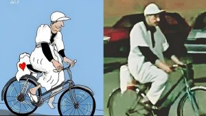 تكريم صاحب الدراجة الهوائية بعدما تبرع بنصف كيس دقيق لمتضرري زلزال الحوز.