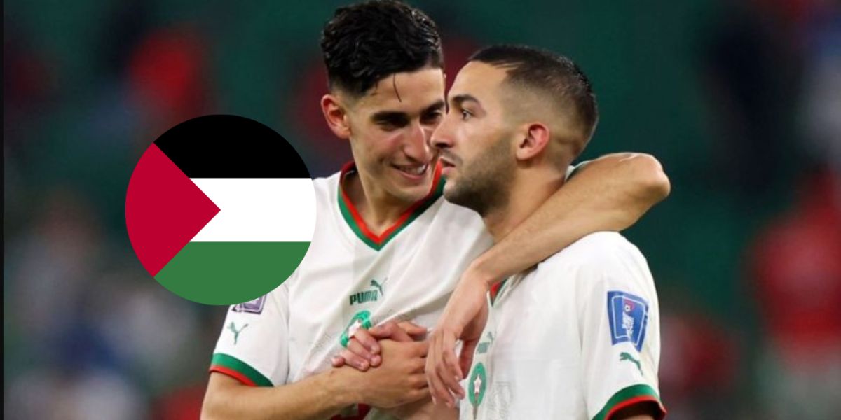 نايف أكرد وحكيم زياش يدعمان القضية الفلسطينية