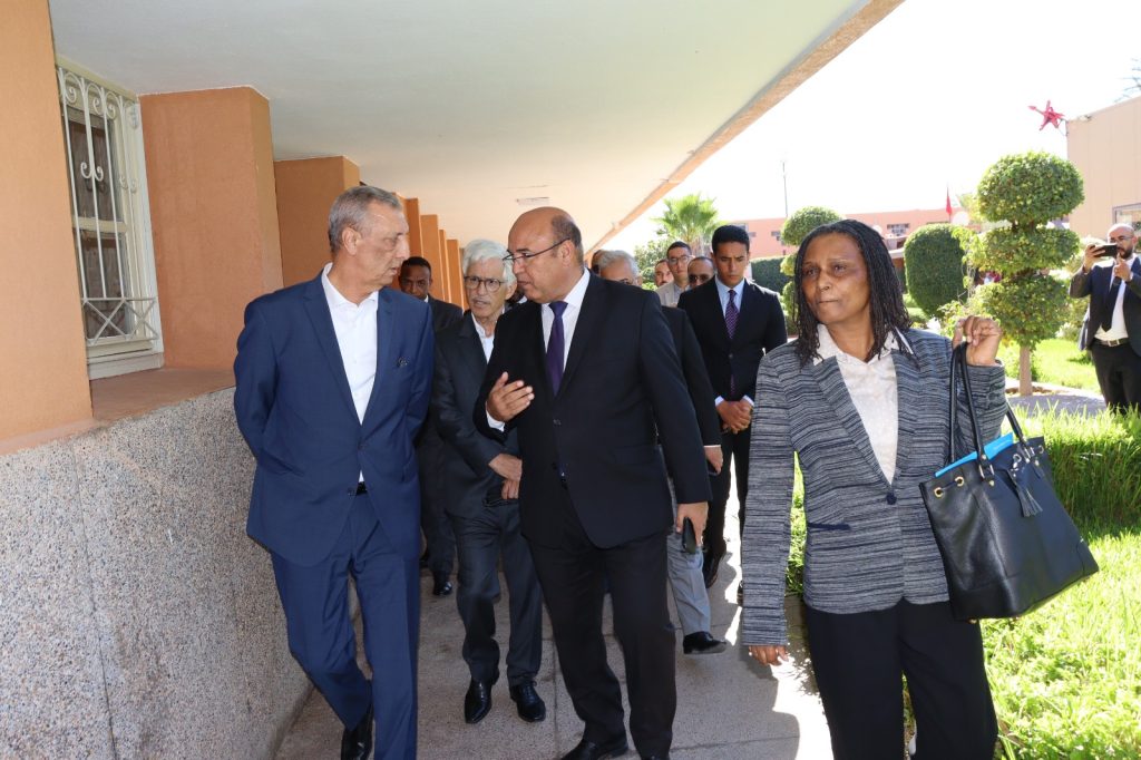 الي جهة مراكش آسفي في زيارة تفقدية لعدد من مراكز إيواء تلميذات و تلاميذ إقليم الحوز