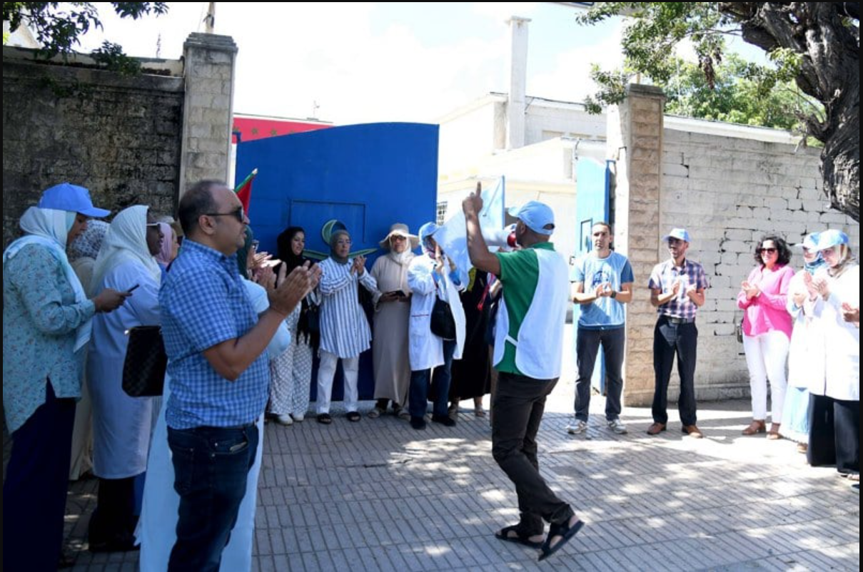 مهنيو قطاع الصحة على مستوى جهة بني ملال خنيفرة يحتجون للتعبير عن رفضهم أي تراجع لنظام المجموعات الصحية الترابية