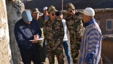 السلطات المحلية بإقليم أزيلال تواصل معالجة التظلمات المقدمة من طرف الأسر المتضررة من الزلزال