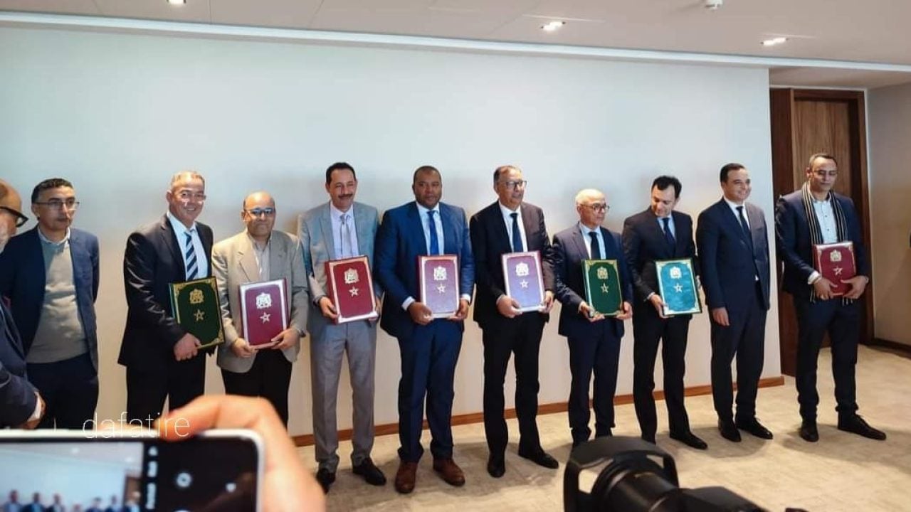 توقيع محضر اتفاق حول النظام الأساسي الخاص بموظفي قطاع التربية الوطنية بعد إدخال تعديلات على هذا النظام