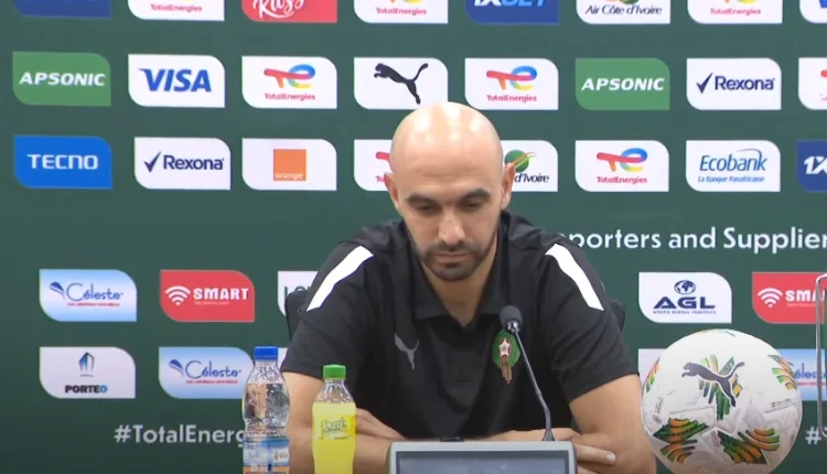 وليد الركراكي يقول إن إصابة بوفال ستبعده عن المنافسات وشكوك حول مشاركة زياش