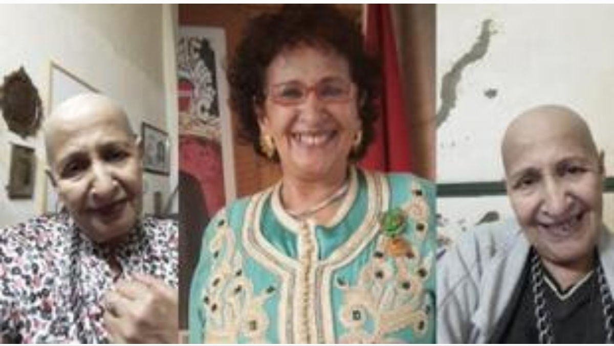 رشيد الوالي في زيارة للفنانة عائشة مهماه