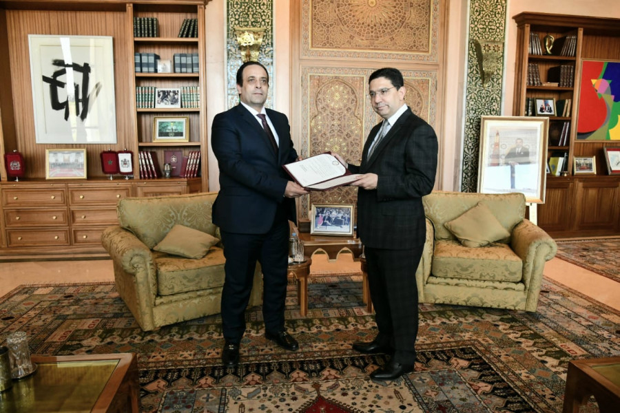 ناصر بوريطة يستقبل مبعوث رئيس المجلس الرئاسي الليبي