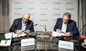 مجموعة المكتب الشريف للفوسفاط تعلن عن مشروع مشترك يهدف إلى تطوير الطاقة الخضراء والهيدروجين الأخضر والأمونيا الخضراء بالمغرب