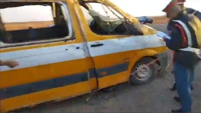 حادثة سير بإقليم اليوسفية تؤدي إلى إصابة ازيد من 30 تلميذا وتلميذة