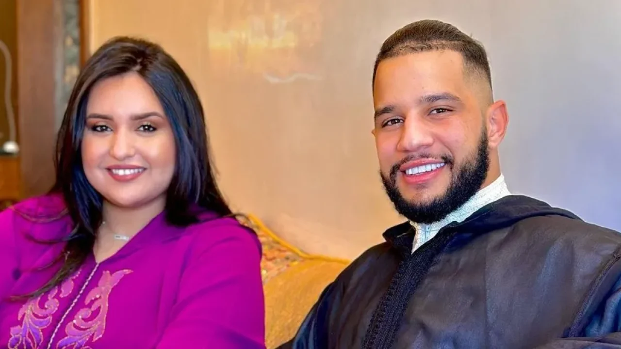 يسرى بريش تكذب خبر انفصالها عن زوجها