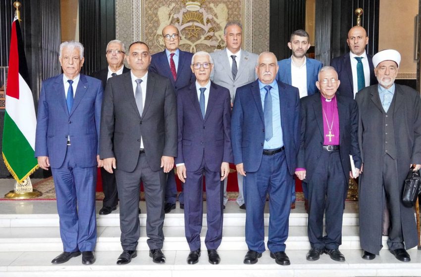 وفد فلسطيني يشيد بمبادرات صاحب الجلالة الملك محمد السادس في القضية الفلسطينية