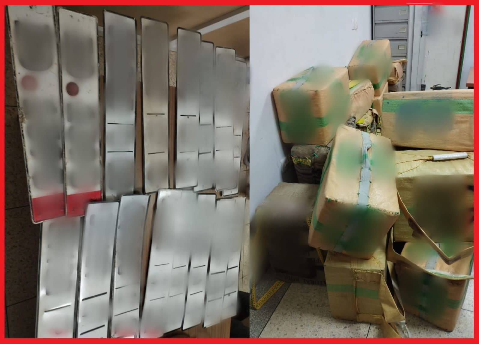 وجدة: توقيف شبكة تنشط في التهريب الدولي للمخدرات وبحوزتهم ما يقارب من 700 كيلو من مخدر الشيرا