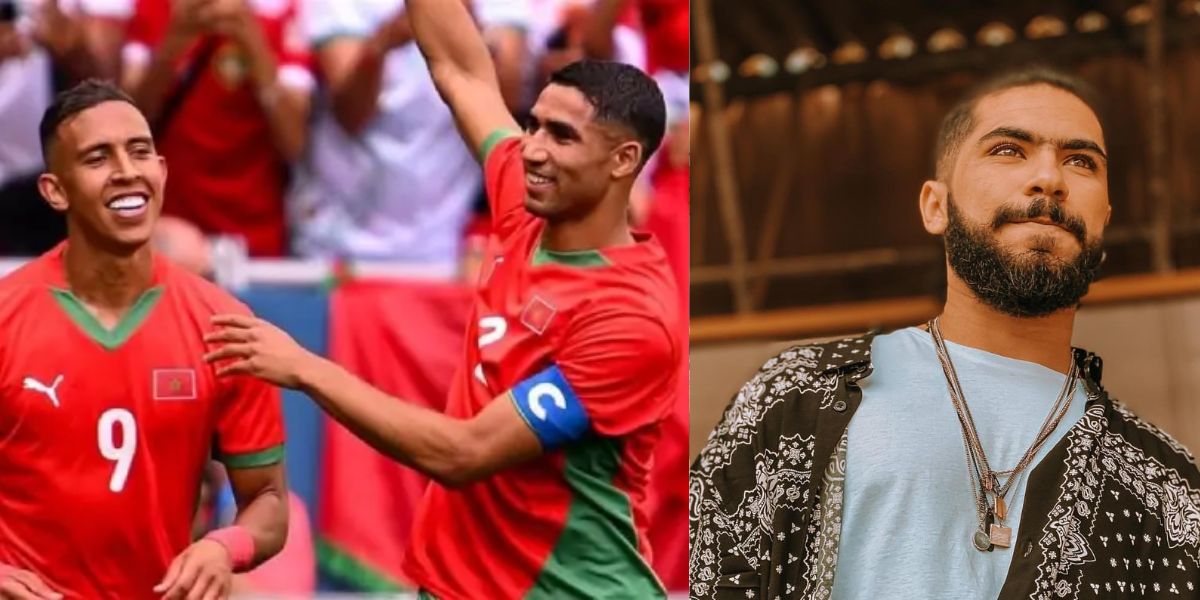 الرابور المغربي طوطو يتفاعل مع ذكر اسمه في مباراة المنتخب المغربي الأولمبي