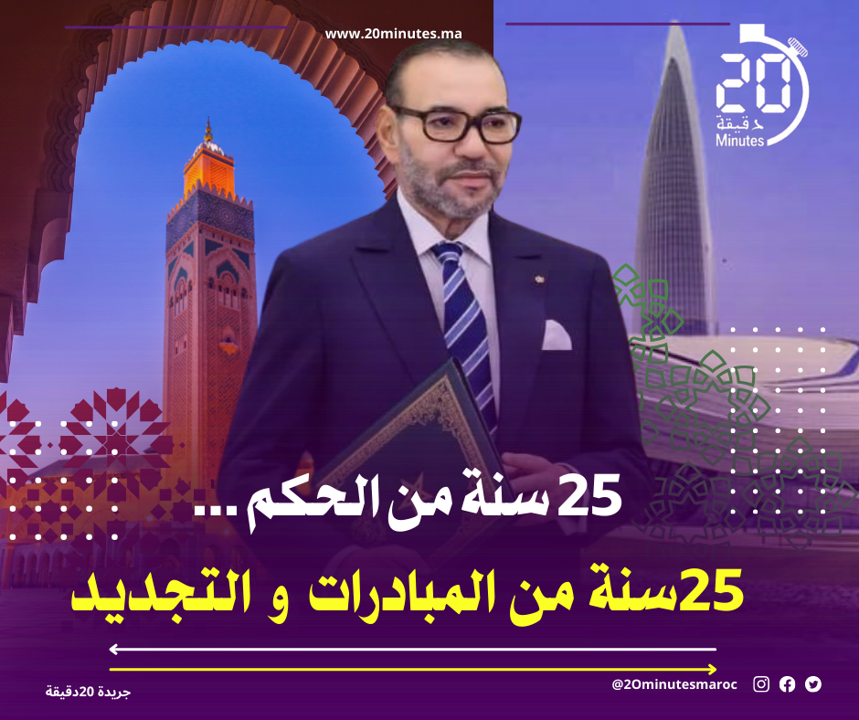 25 سنة من الحكم … 25 سنة من المبادرات و التجديد