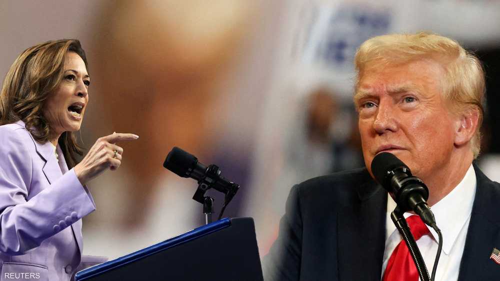 استطلاع رأي: كامالا هاريس تتقدم بفارق طفيف على منافسها الجمهوري دونالد ترامب