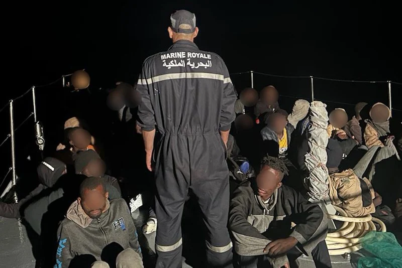 اعتراض قارب كان على متنه 54 مرشحا للهجرة غير النظامية