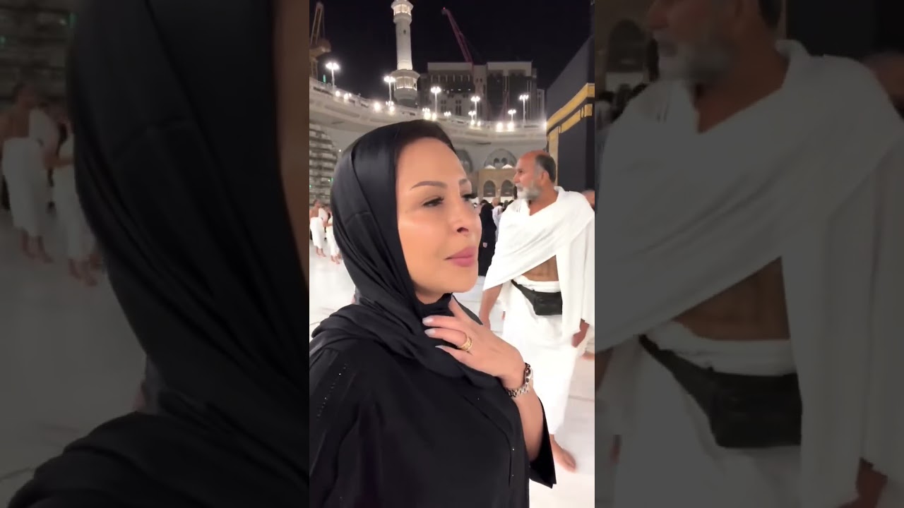 غزلان الطيبي تؤدي مناسك العمرة