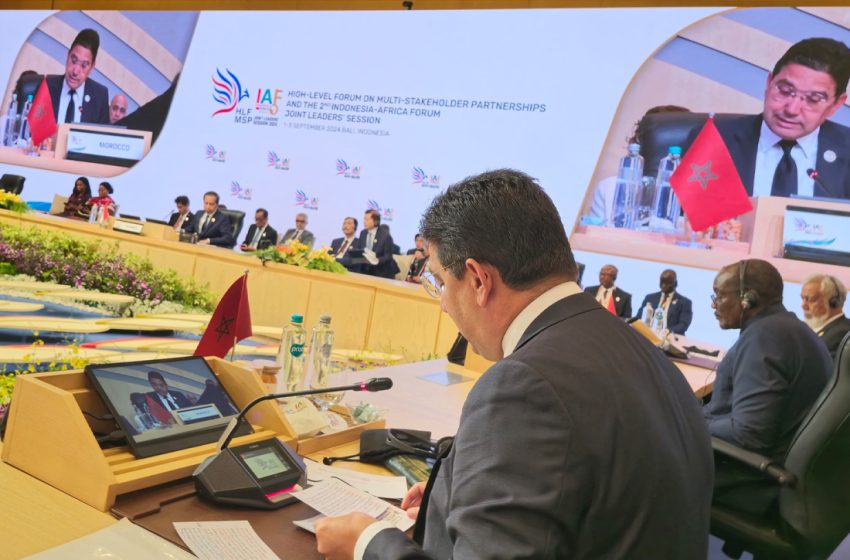 ناصر بوريطة صاحب الجلالة الملك محمد السادس يمثل في المنتدى الثاني أندونيسيا-إفريقيا