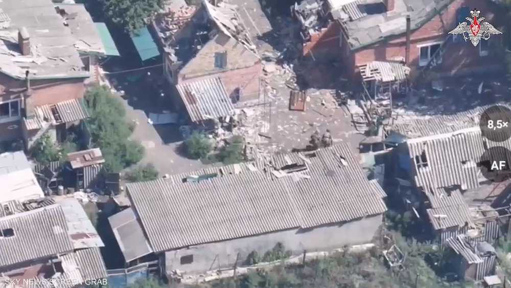 القوات الروسية شنت هجوما بطائرات مسيرة