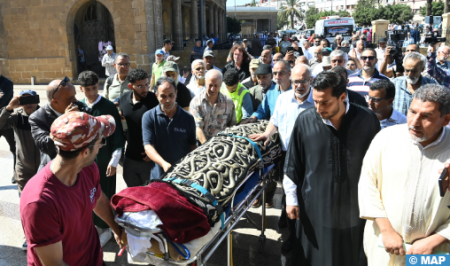 تشييع جنازة الممثلة نعيمة المشرقي بالدار البيضاء