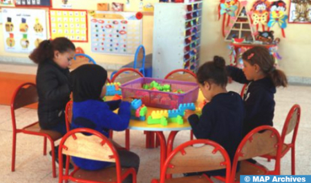 وحدة التعليم الأولي بدوار زاوية الشرادي بالجماعة القروية الأوداية بنية تربوية نموذجية