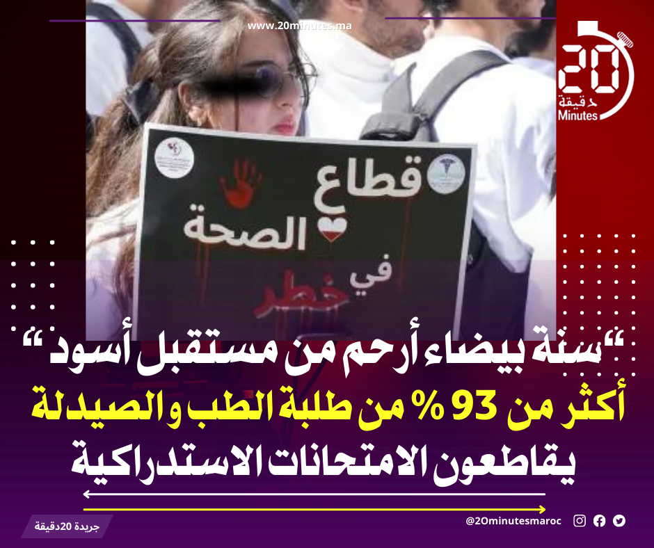 طلبة الطب و الصيدلة يقاطعون من جديد الامتحانات الاستدراكية