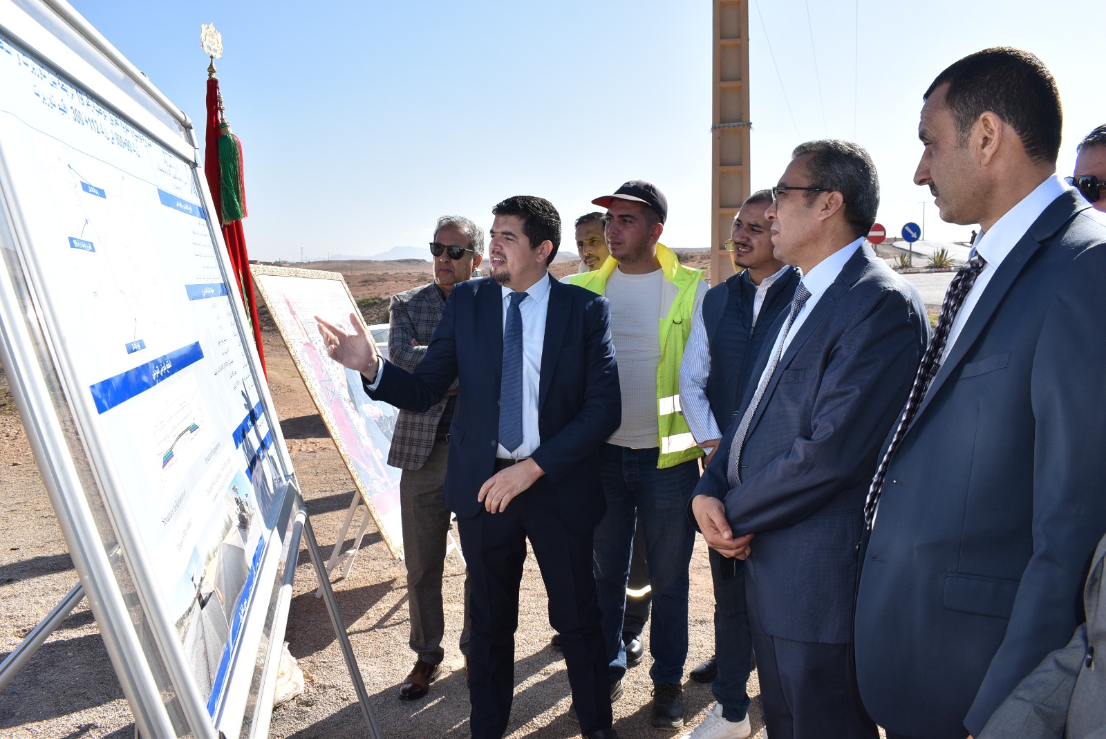 تاوريرت… عامل الاقليم بدر بوسيف في زيارة وتتبعد بعض من المشاريع بالاقليم