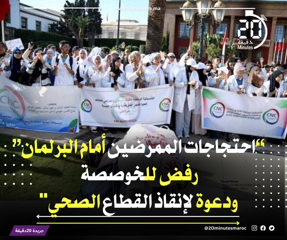 “احتجاجات الممرضين أمام البرلمان: رفض للخوصصة ودعوة لإنقاذ القطاع الصحي”