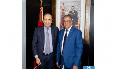 الحبيب المالكي يستقبل رئيس المجلس الأعلى للتهذيب الموريتاني الذي يقوم بزيارة عمل إلى المغرب