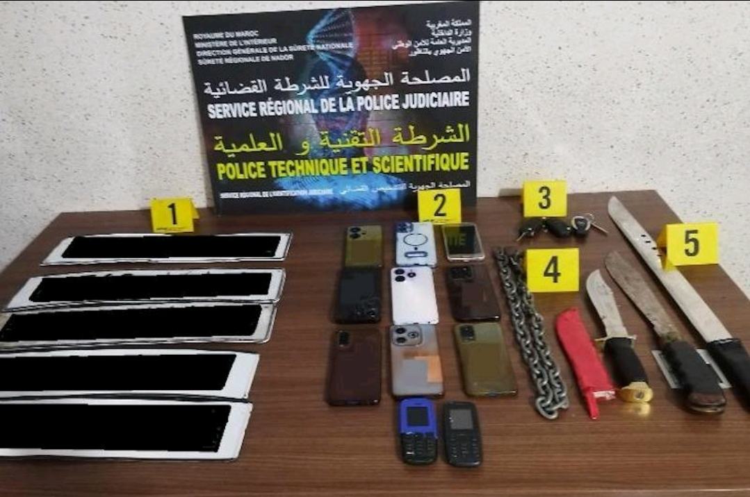 تفكيك شبكة إجرامية خطيرة بالناظور: توقيف متهمين في قضايا تهريب واتجار بالبشر