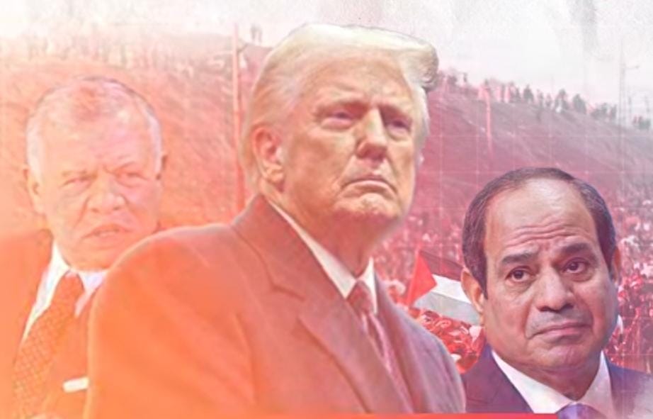 ترمب يكرر مواقفه بشأن تهجير الفلسطينيين.. والأردن ومصر يتمسكان برفض الترحيل