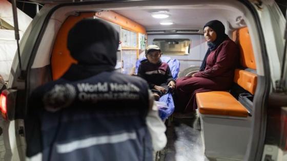 منظمة الصحة العالمية تُنجز أول إجلاء طبي من غزة بعد وقف إطلاق النار